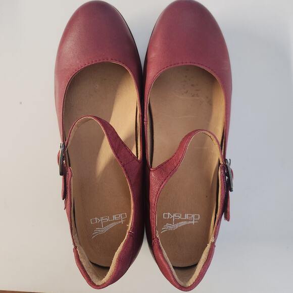 Dansko Women's Marcella Red Burnished Mary Jane 6.5-7 M US -  Comfort - Picture 6 of 8
